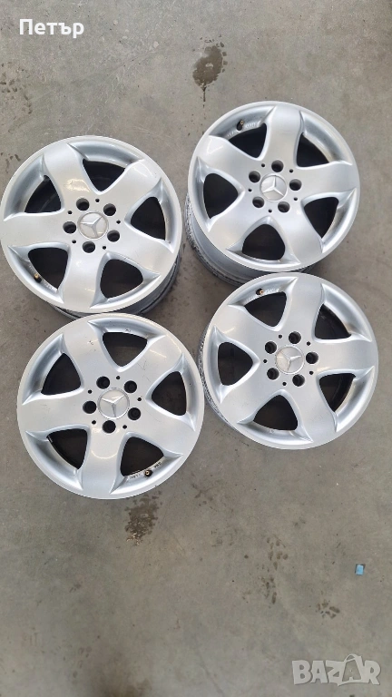 ОРИГИНАЛНИ АЛУМИНИЕВИ ДЖАНТИ МЕРЦЕДЕС -5x112х66.6-16цола, снимка 1