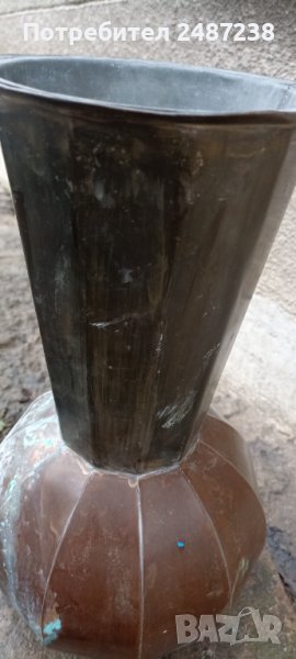 Медна ваза,голяма,тежка, снимка 1