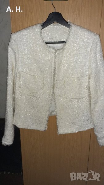 Дамско сако бяло XL, снимка 1