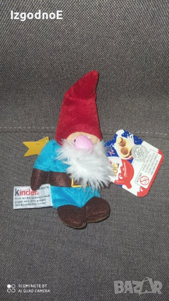 Колекционерско Плюшено джудже Kinder surprised , снимка 1