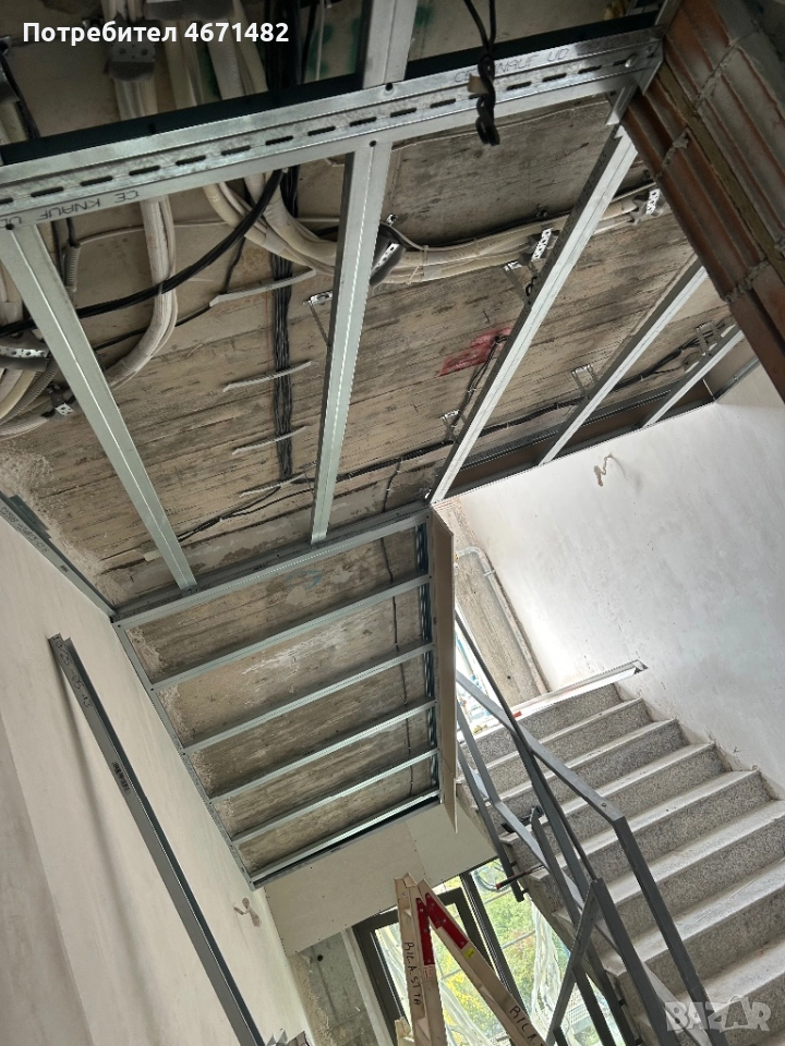 Монтаж на гипсокартон - тавани, предстени, преградни, растер, куфари, снимка 1