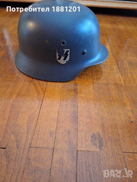 Немска каска от Втората Световна война, модел М40, размер 66, снимка 1