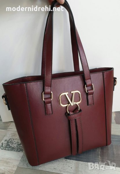 Дамска чанта Valentino бордо, снимка 1