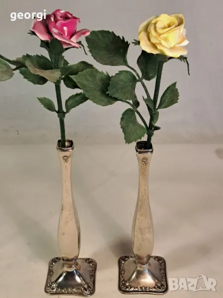 две немски сребърни вазички, снимка 1