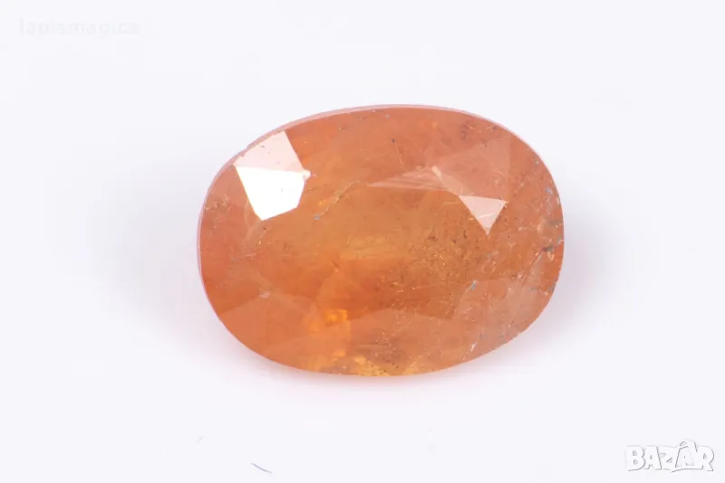 Оранжев сапфир 1.33ct овална шлифовка, снимка 1