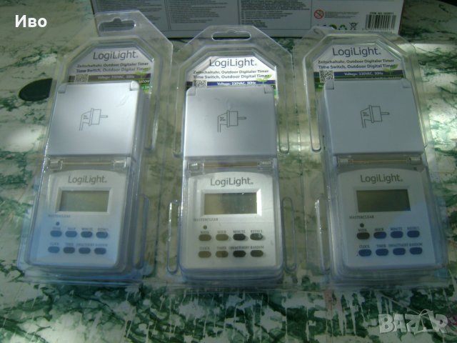 LogiLight - Дигитален Taймер за контакт с капак indoor / outdoor 3600W , 290гр , Чисто нови , , снимка 10 - Други стоки за дома - 28341647