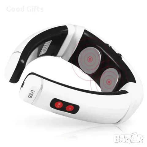 ШИАЦУ МАСАЖОР ЗА ОТПУСКАНЕ И НАМАЛЯВАНЕ НА БОЛКИ ВЪВ ВРАТА, снимка 4 - Масажори - 47508663