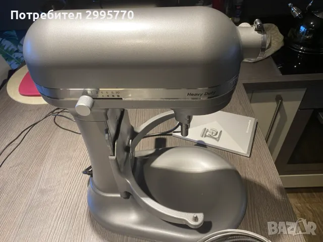 Миксер KitchenAid Heavy Duty 6.9л, снимка 8 - Миксери - 48930402