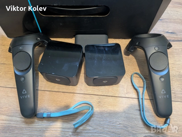 HTC Vive VR комплект – Пълен сет, работещ, употребяван, снимка 3 - Аксесоари - 52709067