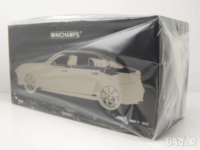BMW i7 2022 - мащаб 1:18 на Minichamps моделът е нов в кутия, снимка 18 - Колекции - 53561496