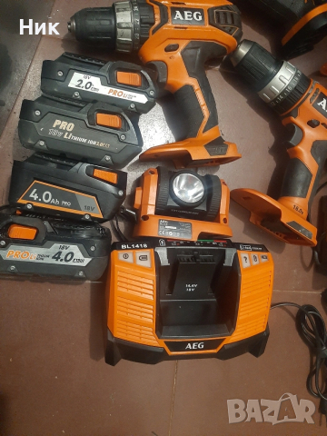 Акумулаторни машини АЕГ 18v, снимка 6 - Винтоверти - 53257654