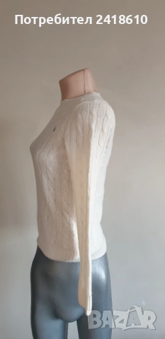 POLO Ralph Lauren Cable Wool / Cashmere Knit Womens Size S  НОВО! ОРИГИНАЛ! Дамски Пуловер, снимка 11 - Блузи с дълъг ръкав и пуловери - 52434170