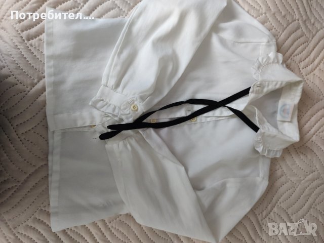 Бяла детска риза, снимка 1 - Детски ризи - 43731503