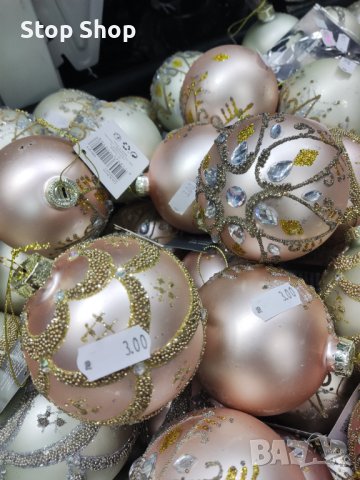 Стъклени коледни топки , снимка 4 - Декорация за дома - 42992345