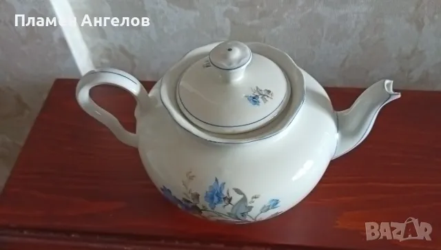 Чайник стар български порцелан от 60те години. , снимка 4 - Други ценни предмети - 49754044