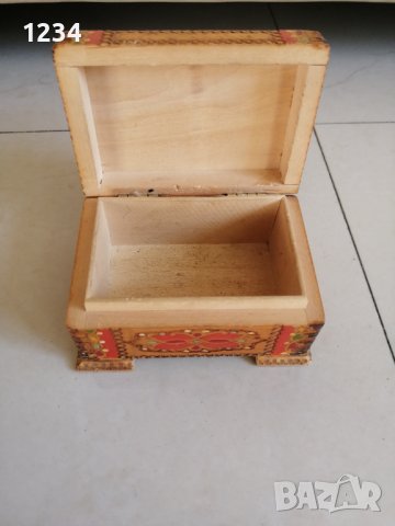 Дървена кутия 10 х 7 h 6.5 см. , снимка 3 - Други стоки за дома - 38530893