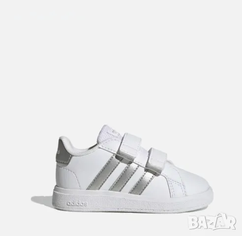 НАМАЛЕНИЕ !!! Бебешки маратонки Adidas Grand Court 2.0 White/Silver GW6526, снимка 1