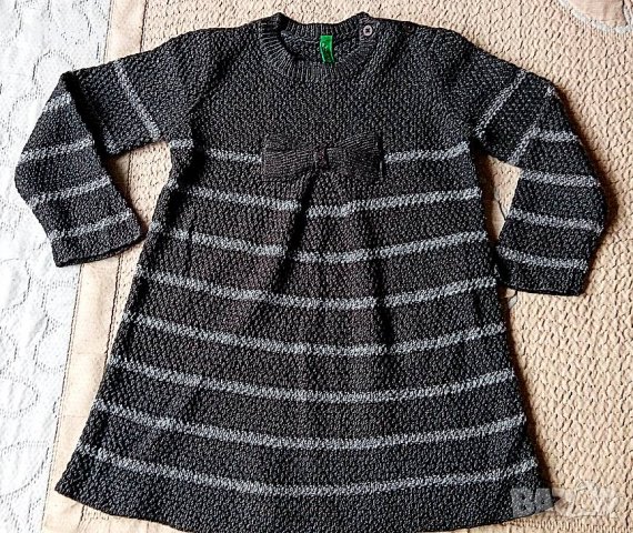 Детска плетена рокличка - блузон на Benetton
