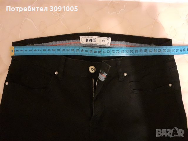 Дамски черен панталон, снимка 2 - Панталони - 43321155
