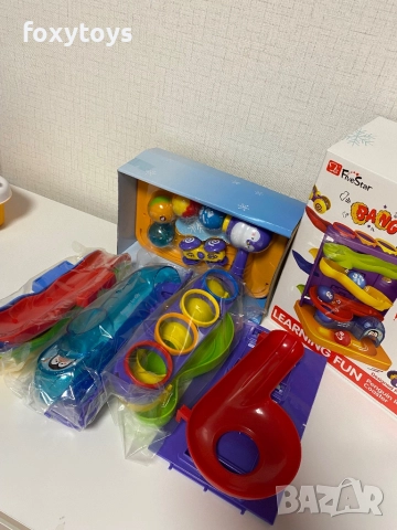 Бебешка игра с топки, чукче и количка за спускане, снимка 7 - Образователни игри - 51619132