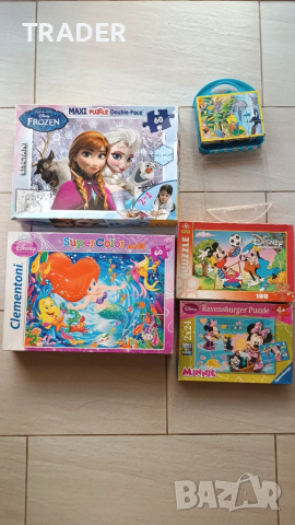 Пъзел Елза и Анна Малката русалка Мики Мини Маус Minnie Mickey Mous