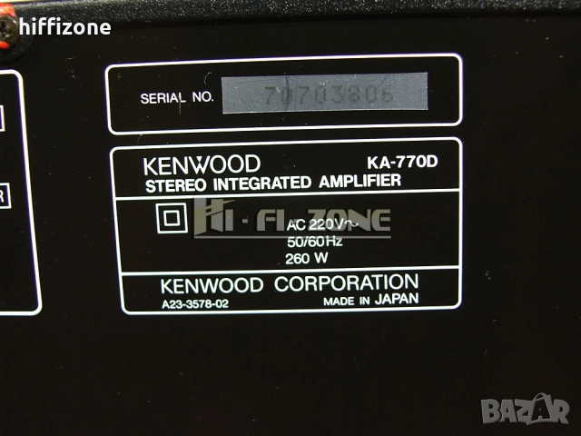 Усилвател   Kenwood ka-770d /1 , снимка 9 - Ресийвъри, усилватели, смесителни пултове - 51606643