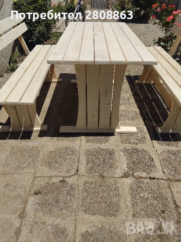 Пейки с маса, снимка 2 - Градински мебели, декорация  - 50782371