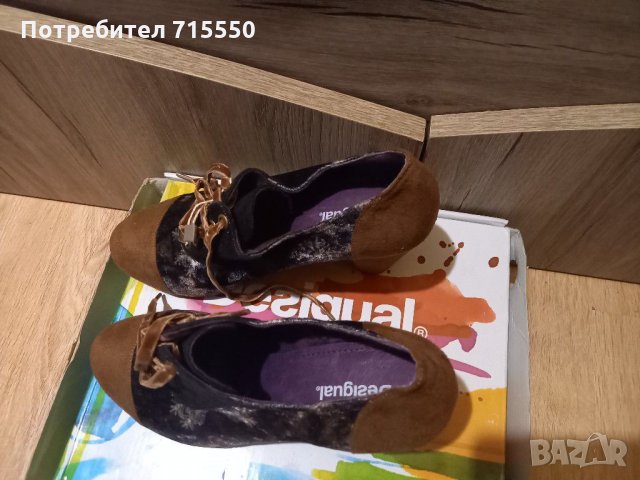 Нови!  Обувки с удобен ток Desigual, 39 номер, снимка 4 - Дамски обувки на ток - 32829010