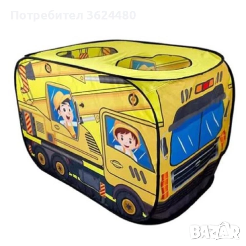 Голяма сгъваема детска палатка за игра камион 4780, снимка 2 - Други - 53358673
