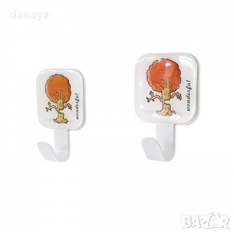 1851 Комплект лепящи закачалки за кърпи Плодове, 2 броя, снимка 2 - Закачалки - 32745242