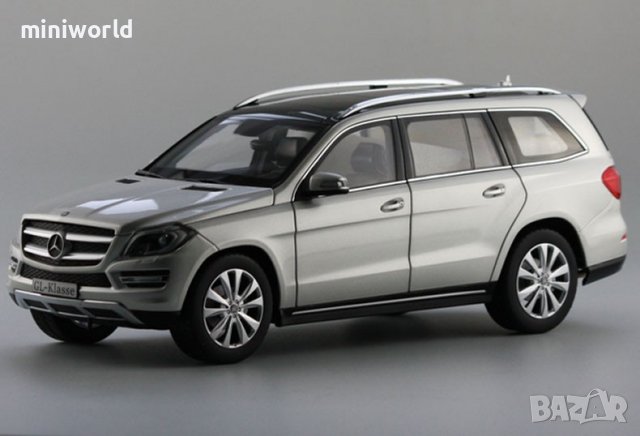 Mercedes-Benz GL-Class X166 2012 silver - мащаб 1:18 на Norev моделът е нов в кутия, снимка 3 - Колекции - 38002550