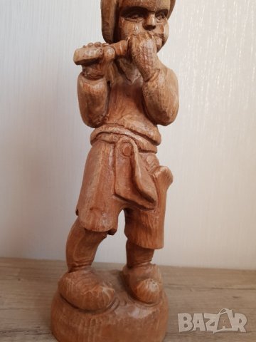 Стара дървена фигура, снимка 4 - Антикварни и старинни предмети - 43466864