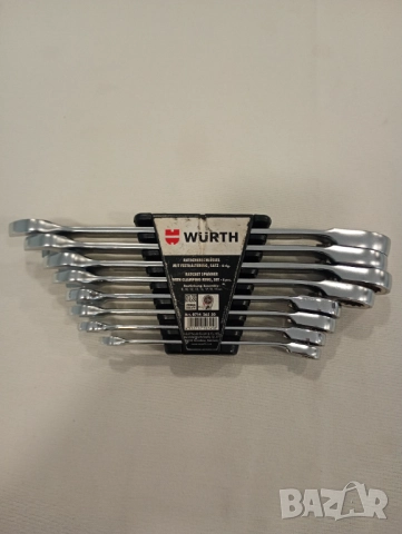 Wurth Zebra звездогаечни ключове с тресчотка 8 бр , снимка 2 - Ключове - 52964898