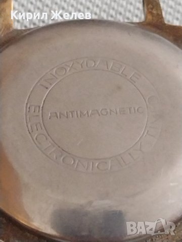Стар мъжки часовник Ruhla ANTI-MAGNETIC с позлатена рамка за КОЛЕКЦИЯ 28401, снимка 5 - Други ценни предмети - 43894825