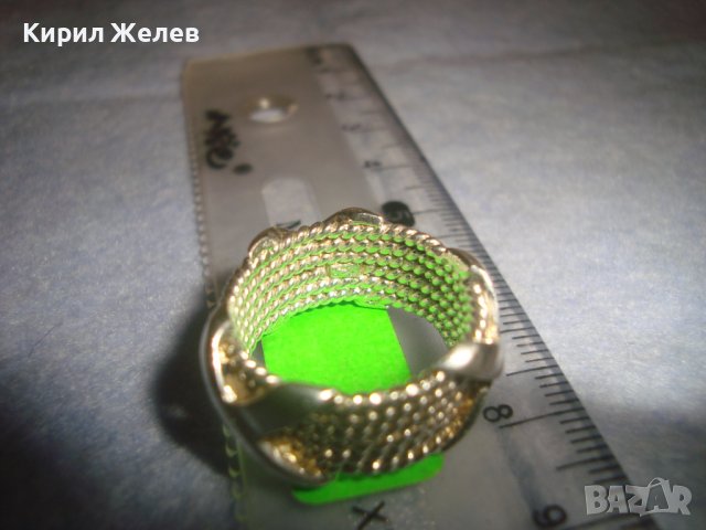 ПРЕКРАСЕН СРЕБЪРЕН ДИЗАЙНЕРСКИ ВИНТИДЖ АРТ ПРЪСТЕН СРЕБРО 925 РЪЧНА МАЙСТОРСКА ИЗРАБОТКА 32507, снимка 9 - Пръстени - 38329541