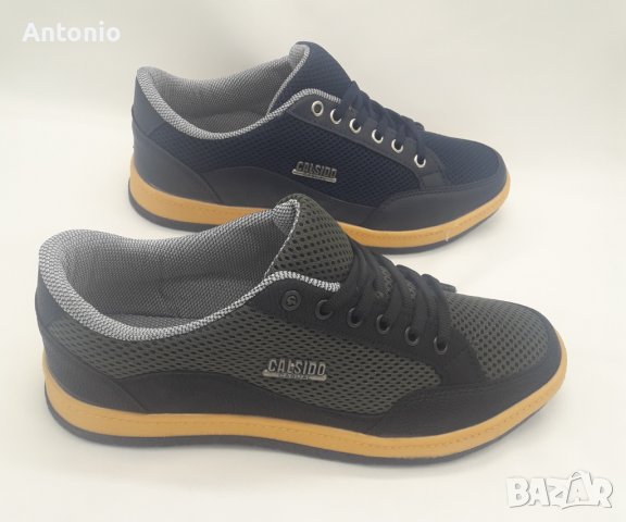 Мъжки летни спортни обувки 6455 в зелено и синъо