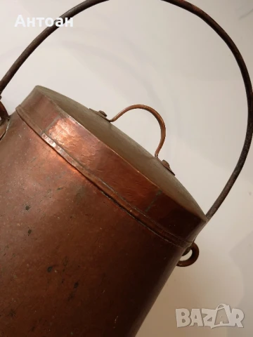 старинен меден котел 15 литра , снимка 6 - Други - 50536816