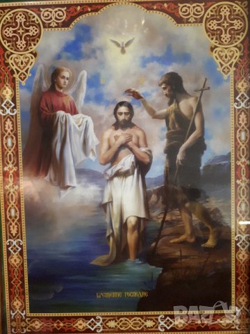 ИКОНА БОГОЯВЛЕНИЕ, снимка 4 - Икони - 43957950