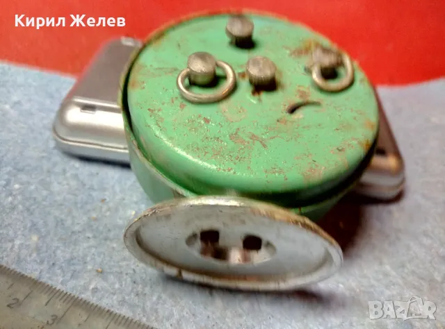 SLAVA 11 JEWELS MADE in USSR Стар КОЛЕКЦИОНЕРСКИ РУСКИ МЕХАНИЧЕН БУДИЛНИК СЛАВА 44052, снимка 7 - Антикварни и старинни предмети - 47695163