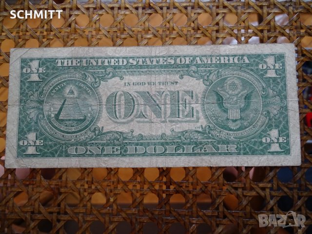 САЩ - $ 1 СРЕБЪРЕН СЕРТИФИКАТ 1957, снимка 2 - Нумизматика и бонистика - 28688529