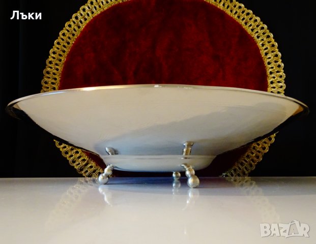 Посребрена фруктиера,салатиера,позлата,Феникс. , снимка 9 - Антикварни и старинни предмети - 35649435