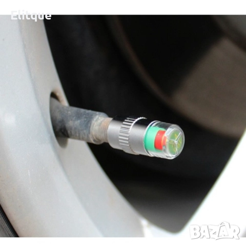 Манометър-капачка  за налягането в гумите на превозното средство, снимка 10 - Други стоки за дома - 52902660