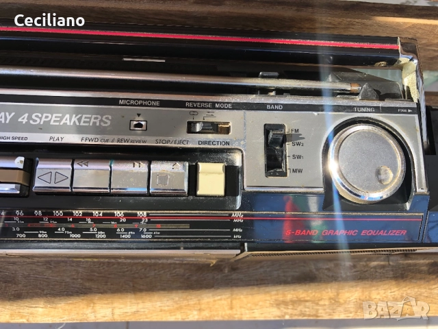 Радиокасетофон Sanyo MW-711K, снимка 14 - Радиокасетофони, транзистори - 52927144