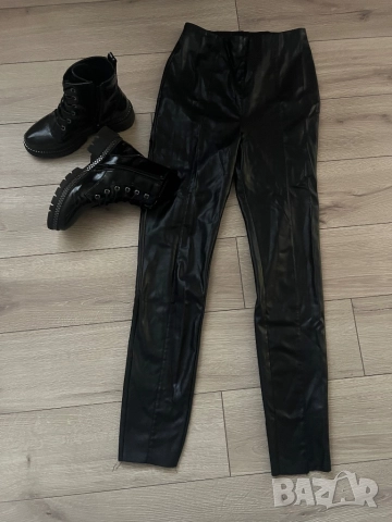 Кожен панталон/клин, снимка 2 - Клинове - 52875254