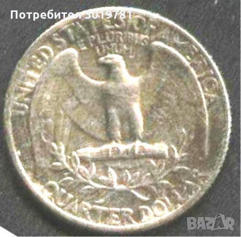 Монета 25 цента 1|4 долар 1972 от САЩ, снимка 2 - Нумизматика и бонистика - 32494683