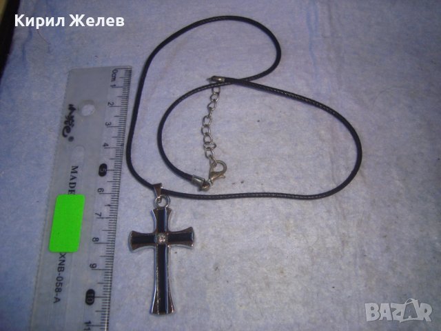 КРАСИВ ФЕШЪН АРТ НАГРЪДЕН КРЪСТ от БЛАГОРОДНА СТОМАНА с ЦИРКОН 46101, снимка 4 - Колиета, медальони, синджири - 36982877