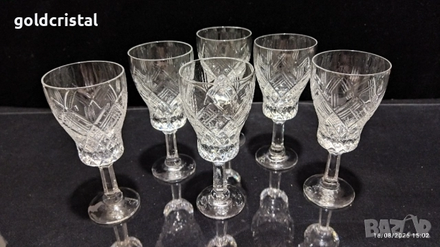 Кристални чаши руски кристал