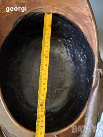 Ретро медна кофа с бронзови крака , снимка 8 - Декорация за дома - 35413920