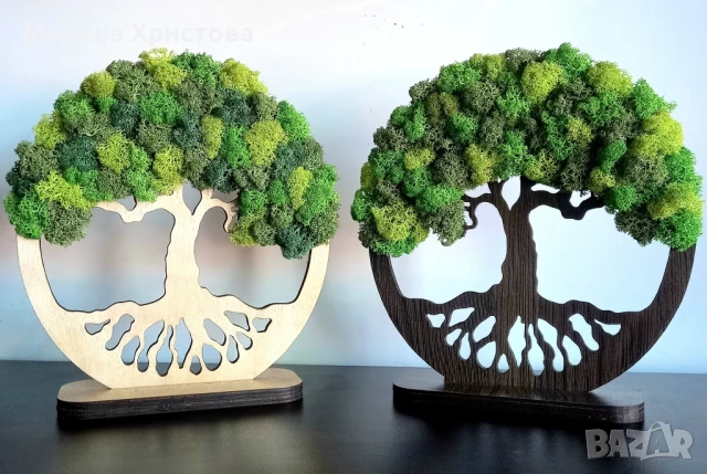 Дървото на живота със скандинавски мъх 