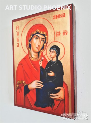 Икона на Света Анна icona Sveta Anna, различни изображения, снимка 3 - Икони - 14992805